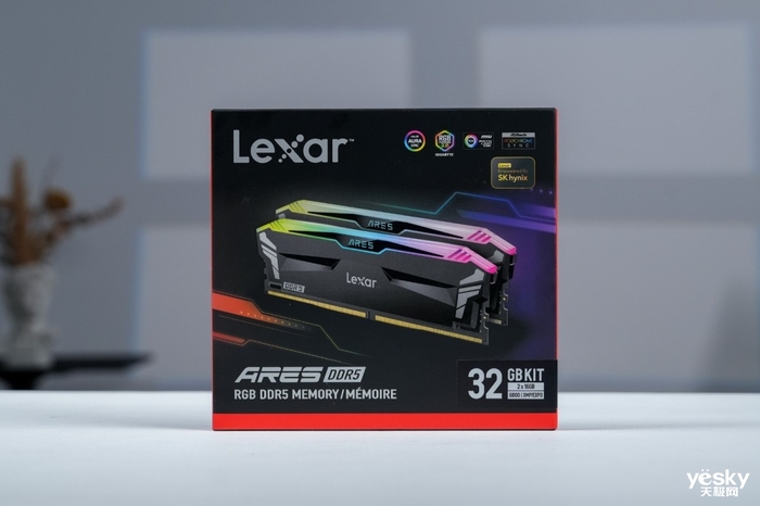 海力士小金标认证颗粒 Lexar雷克沙ARES RGB DDR5 6800内存套装评测