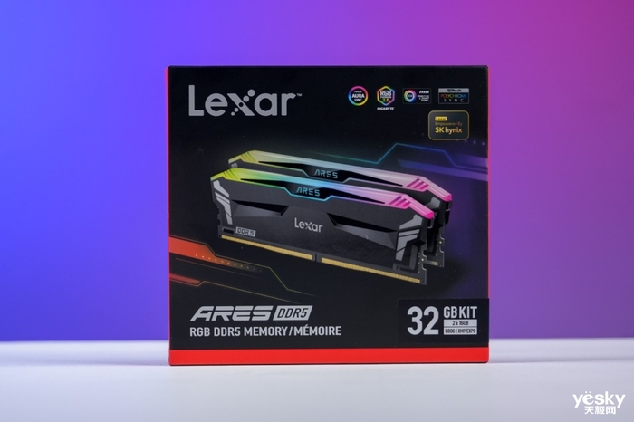 海力士小金标认证颗粒 Lexar雷克沙ARES RGB DDR5 6800内存套装评测