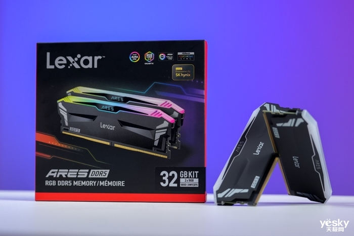 海力士小金标认证颗粒 Lexar雷克沙ARES RGB DDR5 6800内存套装评测